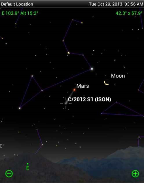 Komeet ISON 29okt